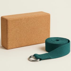 15 Yoga Brick and Strap Combo Kit for Beginners